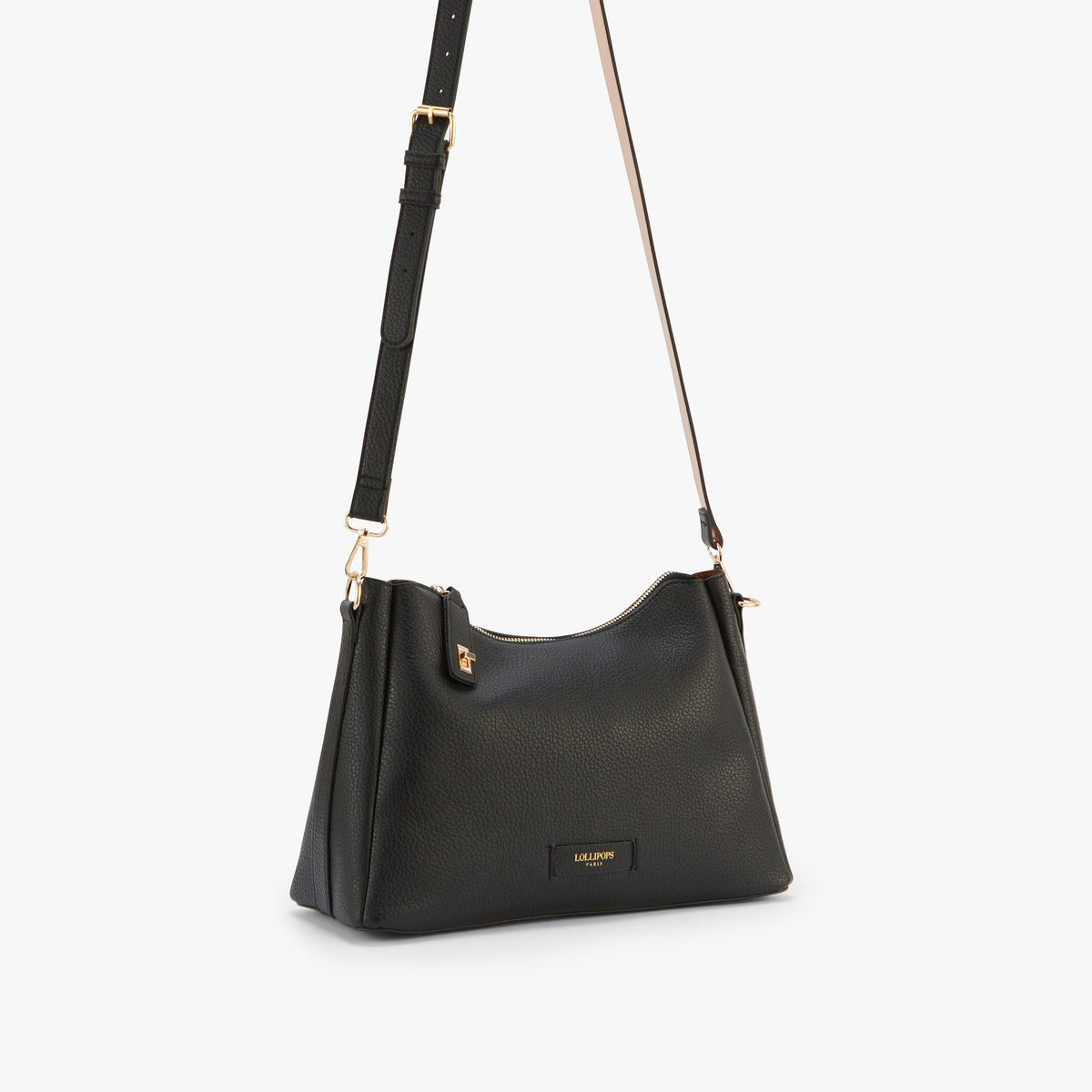 Grand sac porté épaule noir Orin