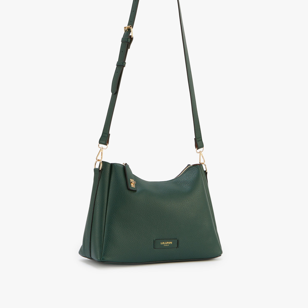 Grand sac porté épaule vert Orin