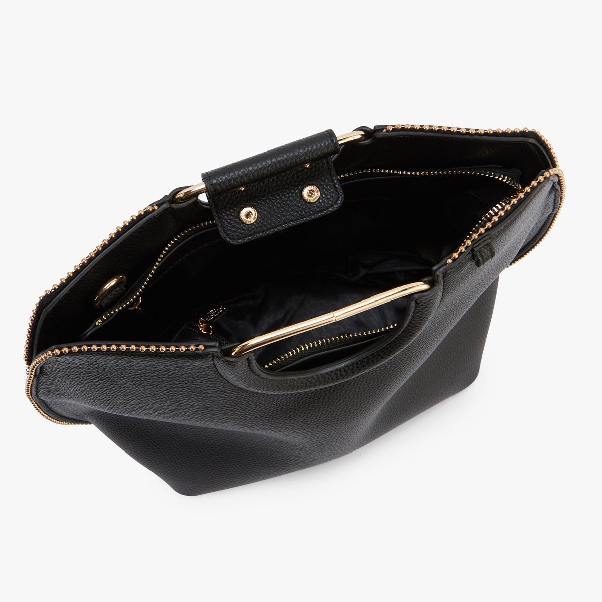 Sac shopper M noir Obihiro