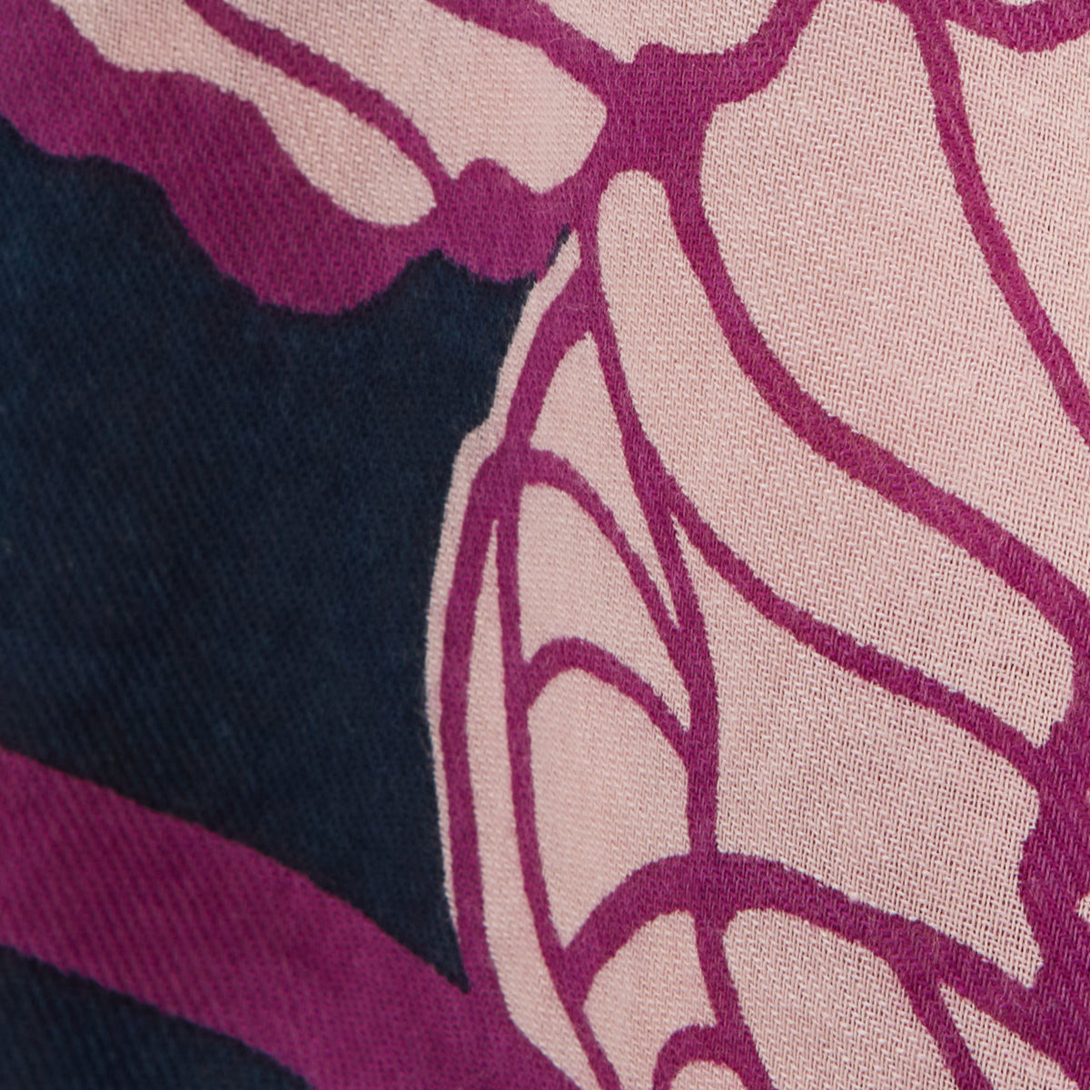 Foulard rectangulaire bleu Olmeta