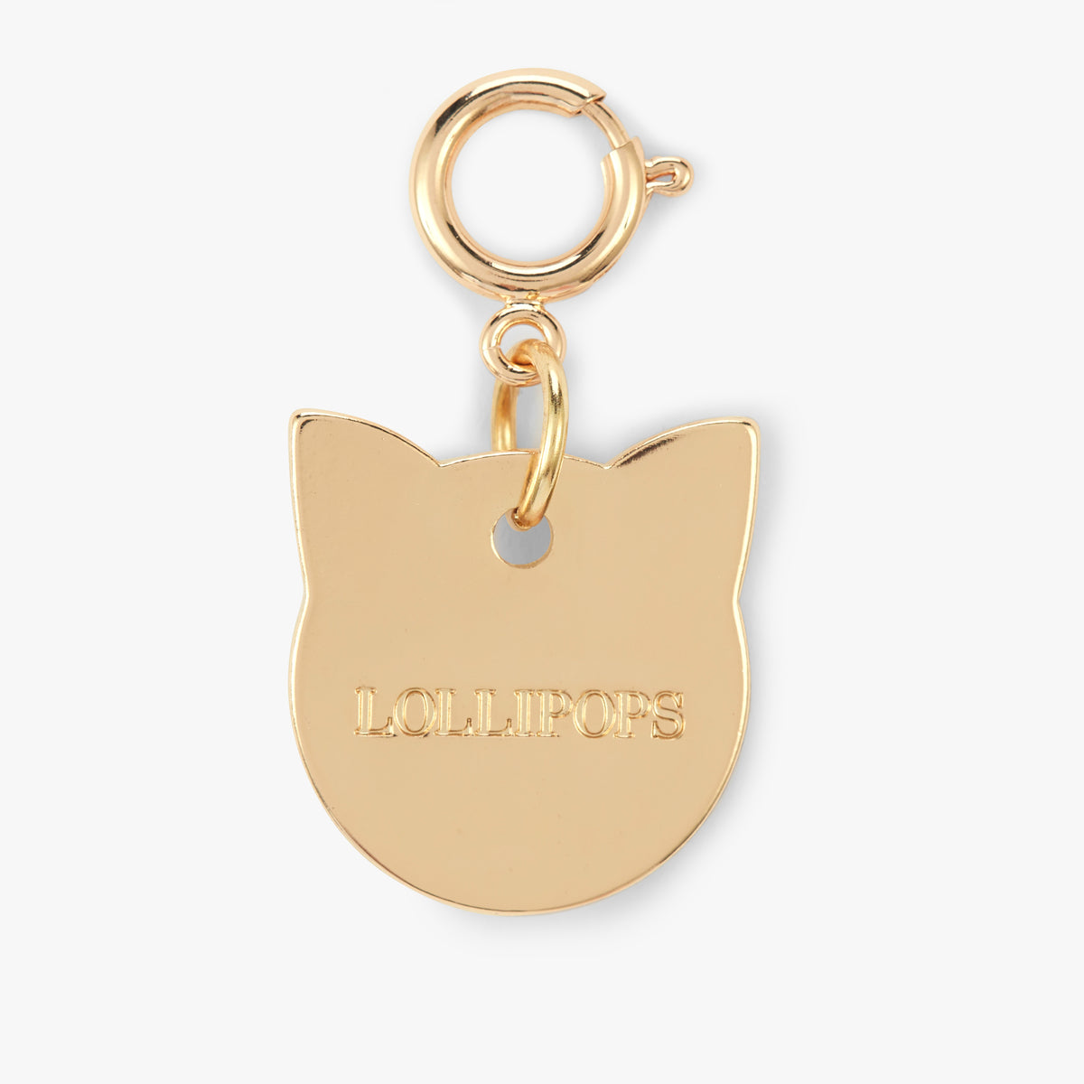 Bijou de sac chat doré O Charms