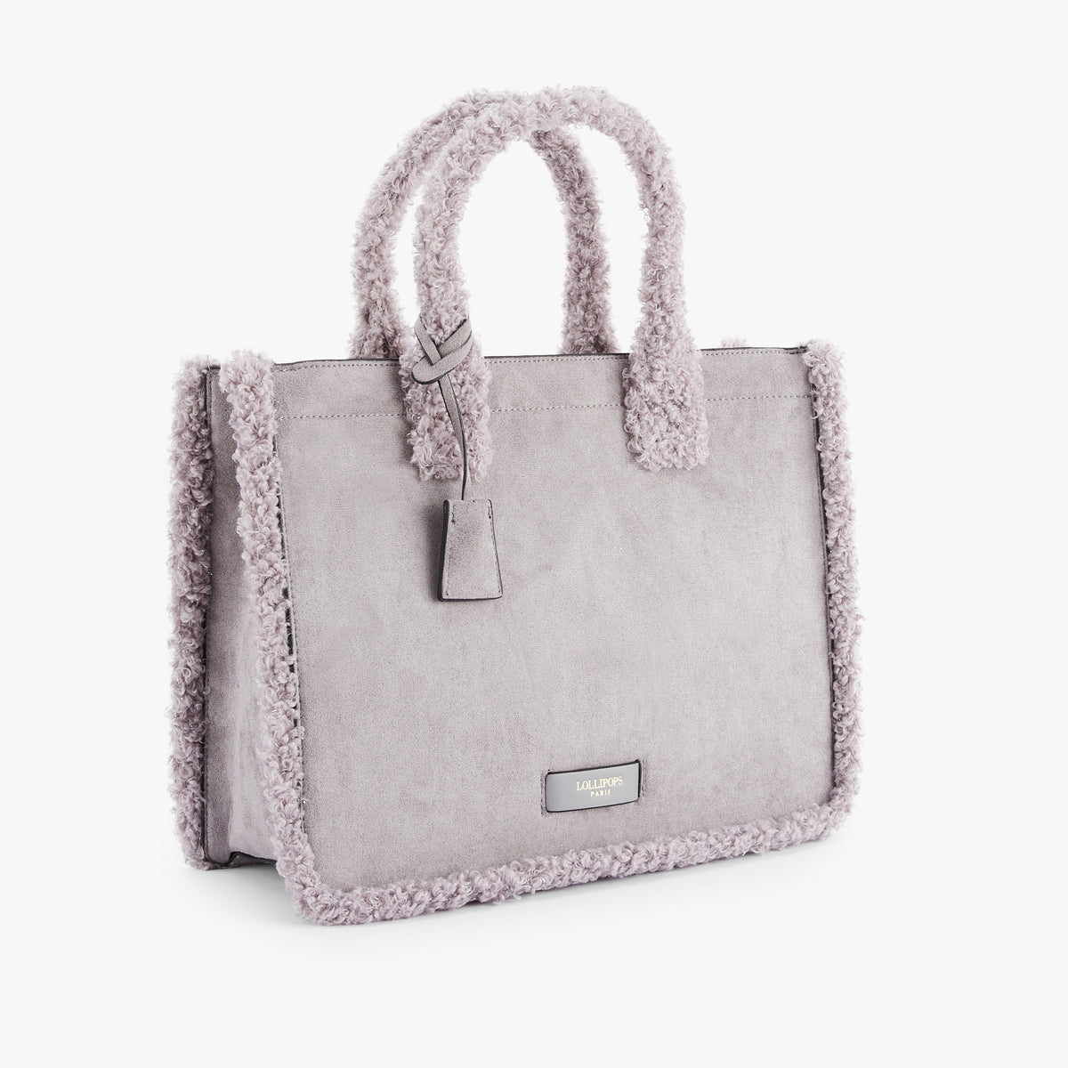 Sac shopper L gris Oppy