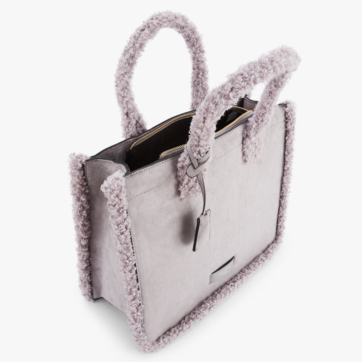 Sac shopper L gris Oppy