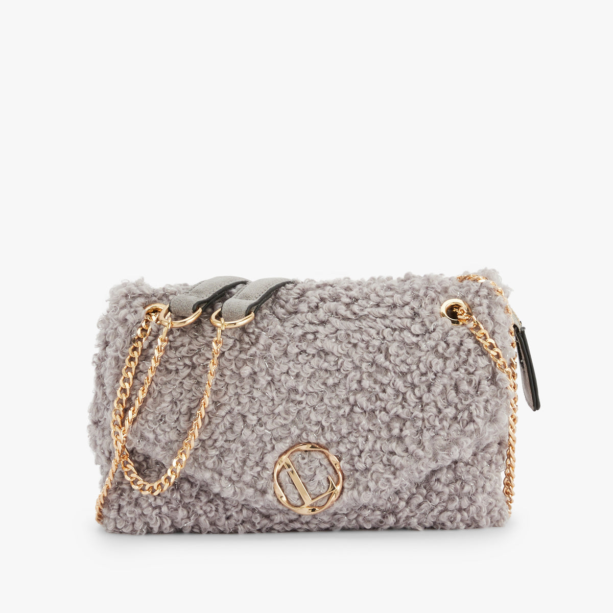 Petit sac Lilly porté épaule M gris Oppy