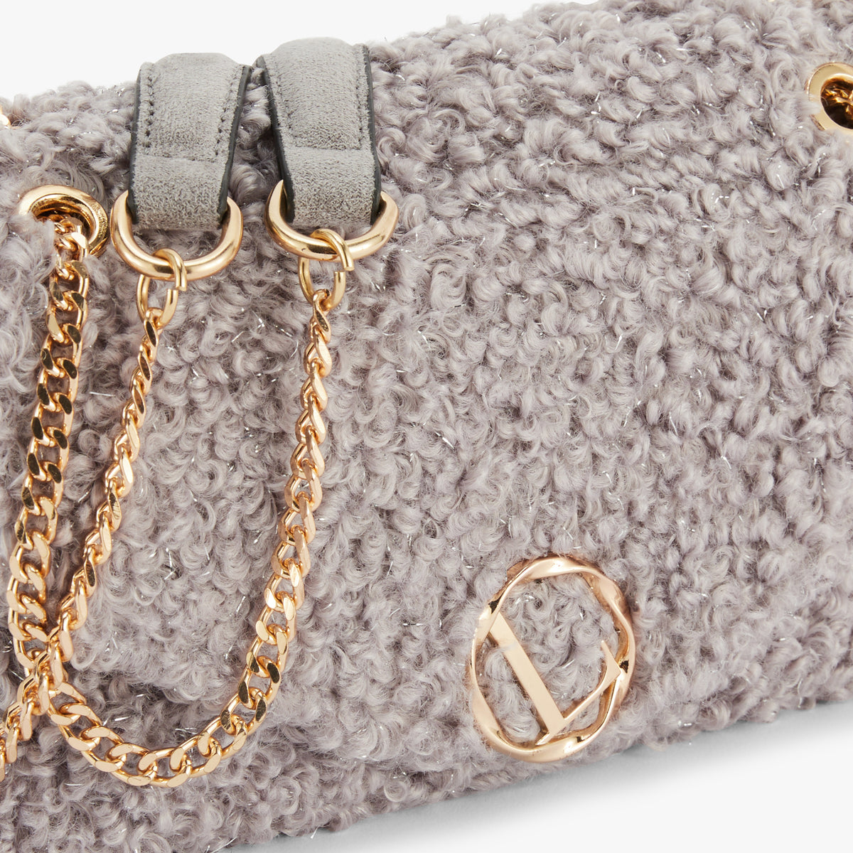 Petit sac Lilly porté épaule M gris Oppy