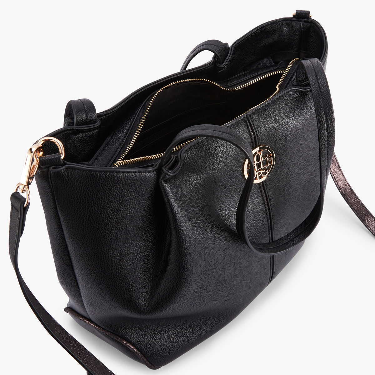 Grand sac shopper L noir Osani