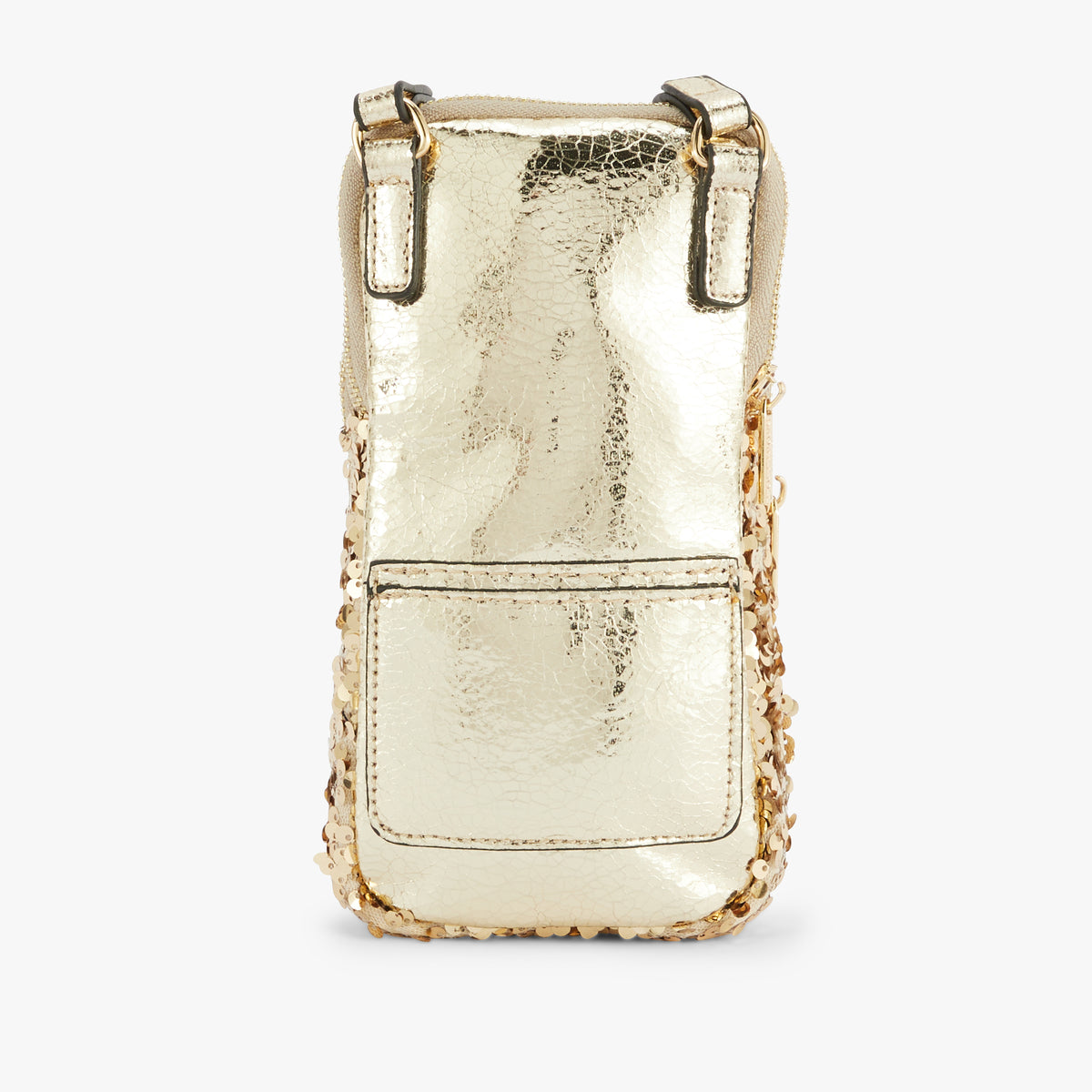 Pochette de téléphone dorée Omachi