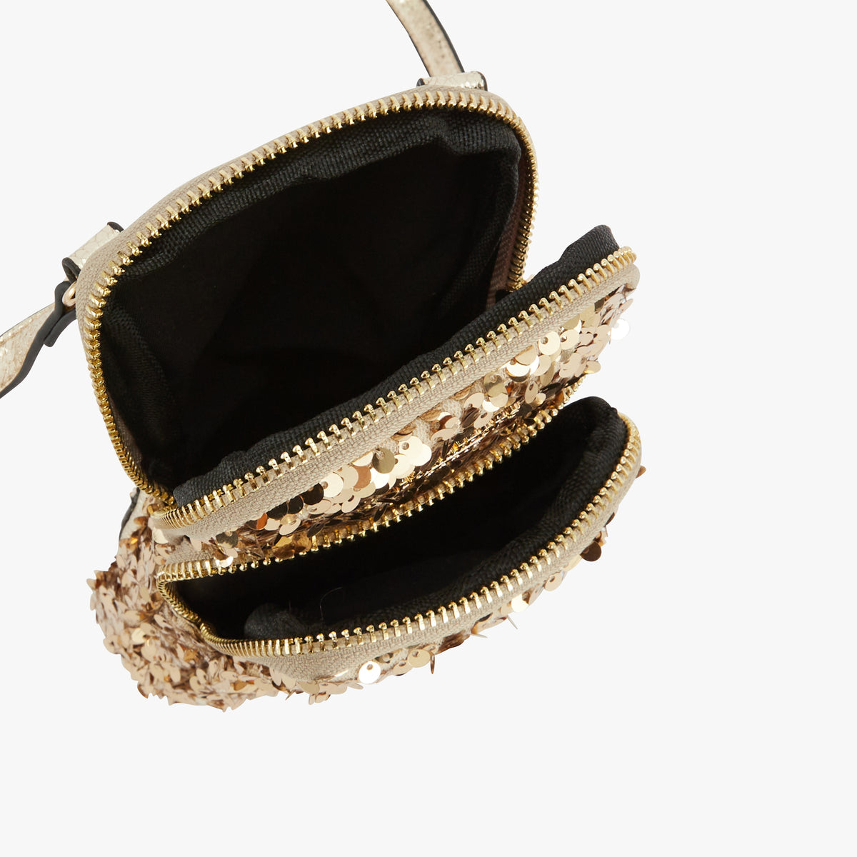 Pochette de téléphone dorée Omachi