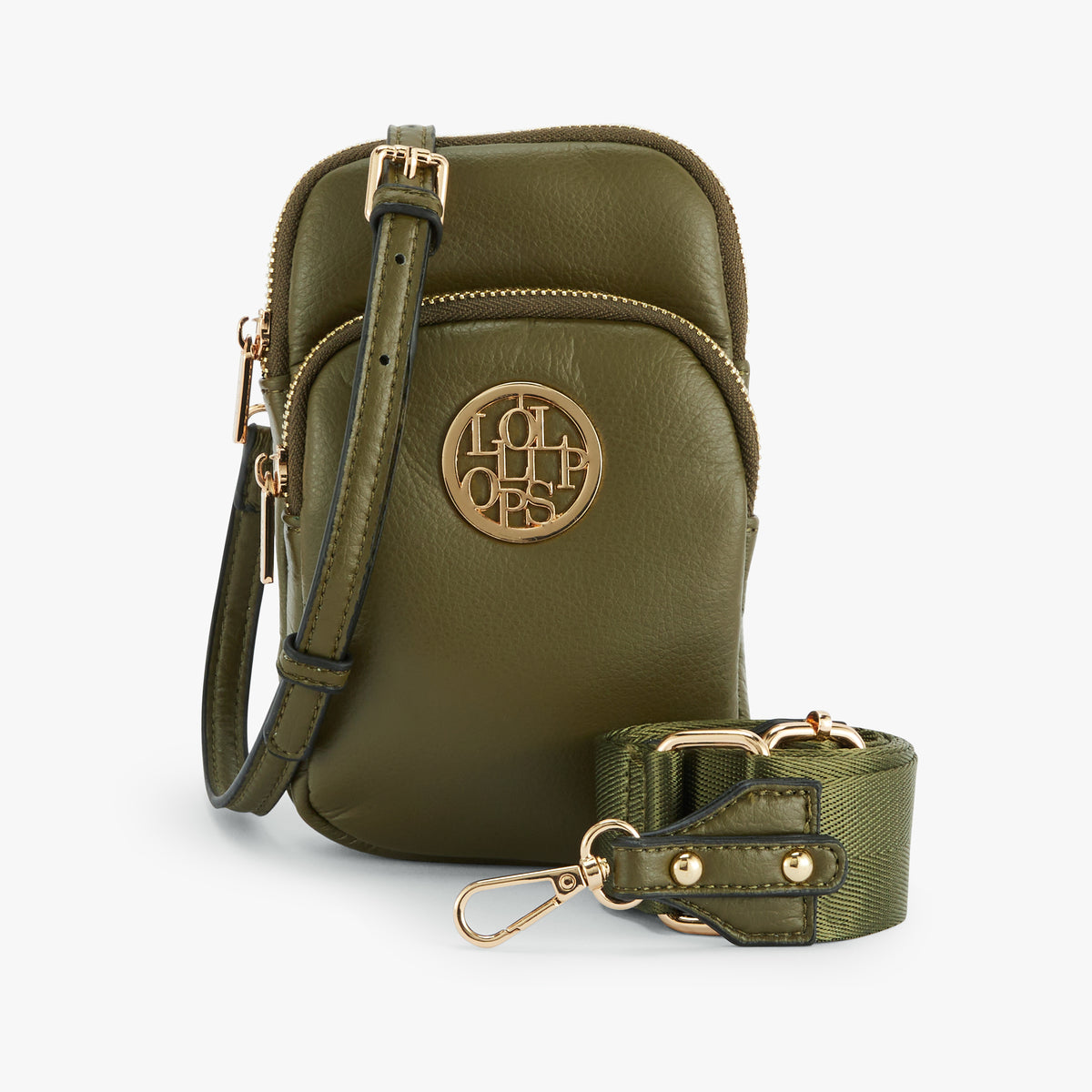 Pochette de téléphone kakie Olmi