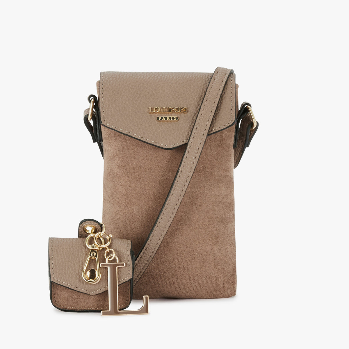 Pochette pour téléphone taupe Orphin