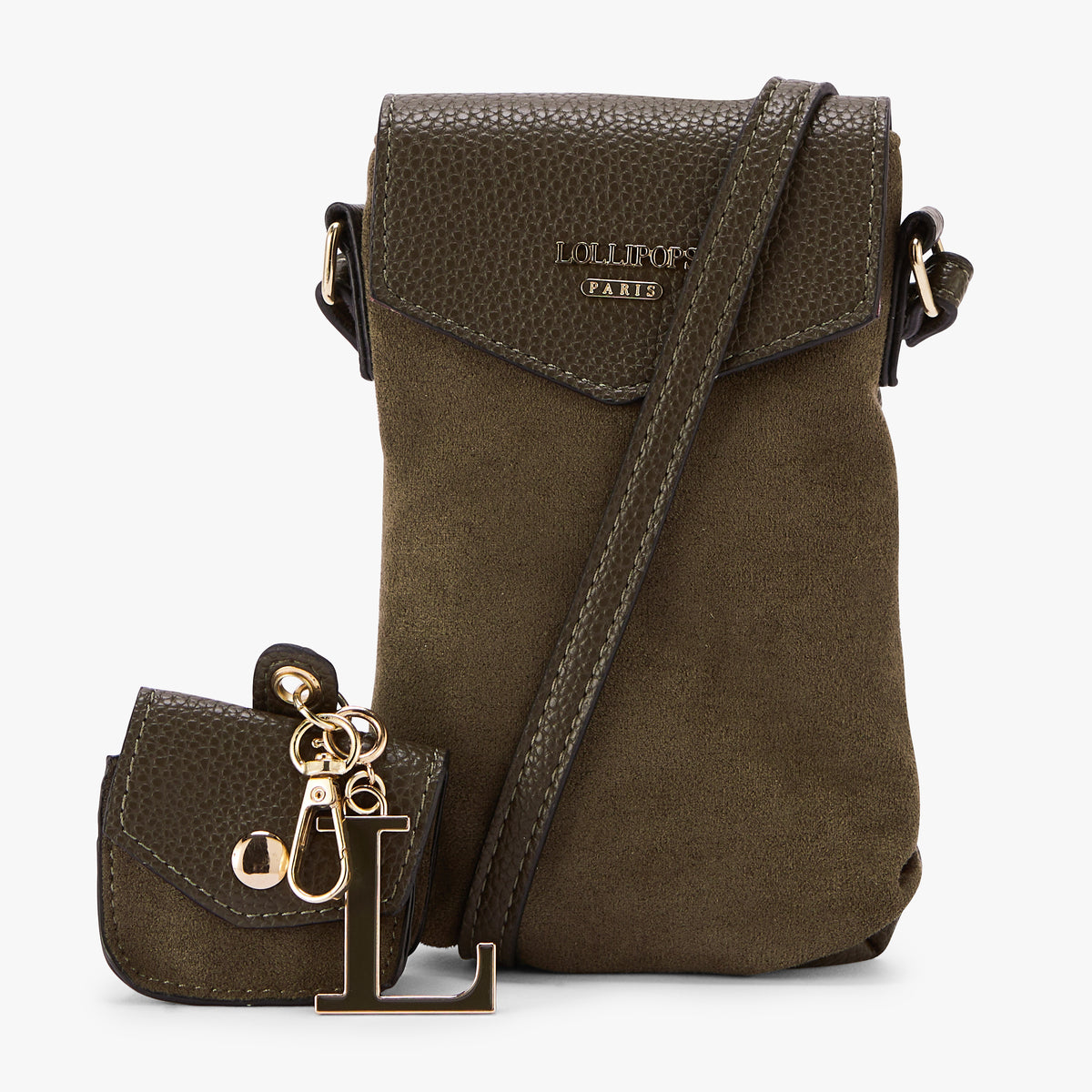 Pochette de téléphone kaki Orphin