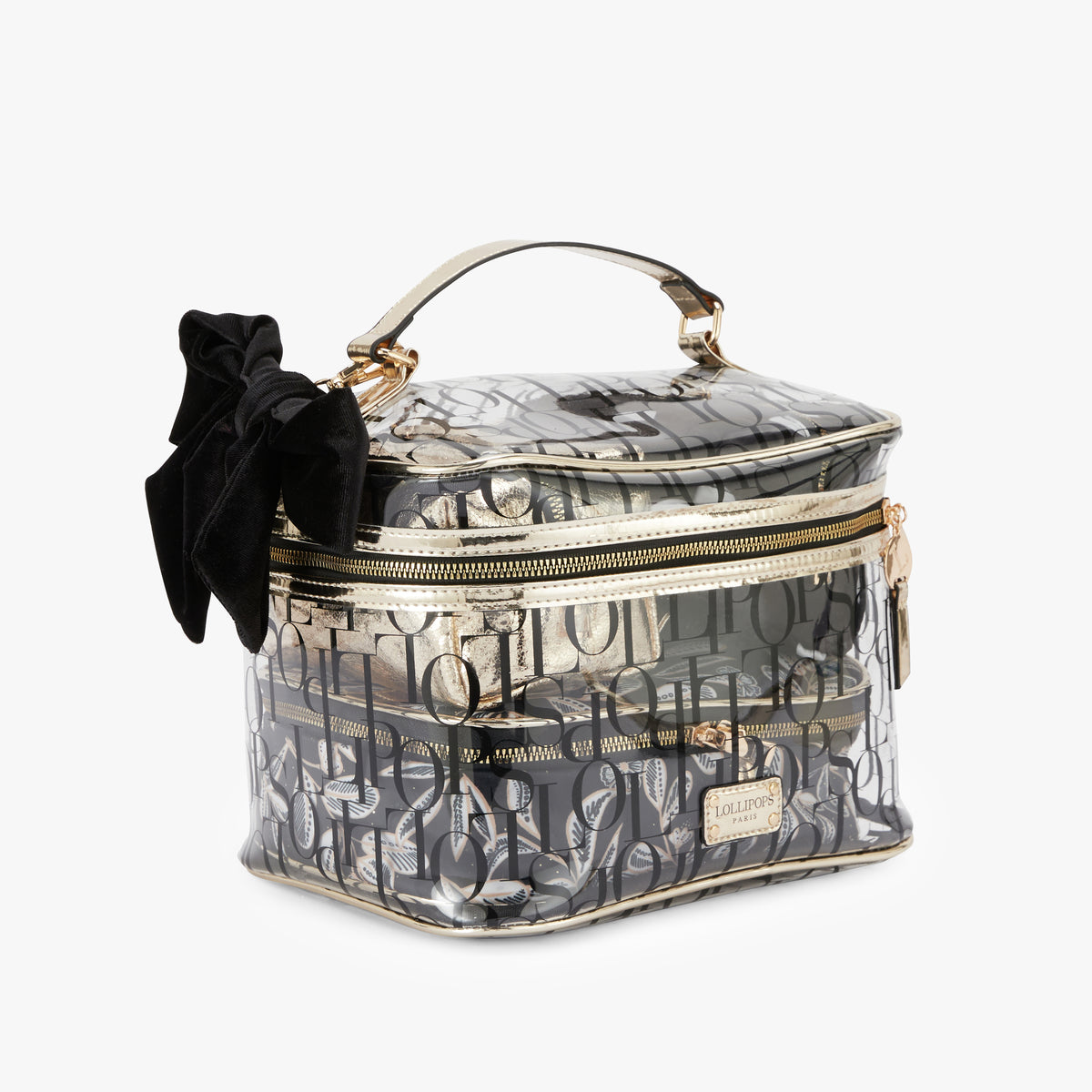 Grande trousse à maquillage L dorée Olmiccio