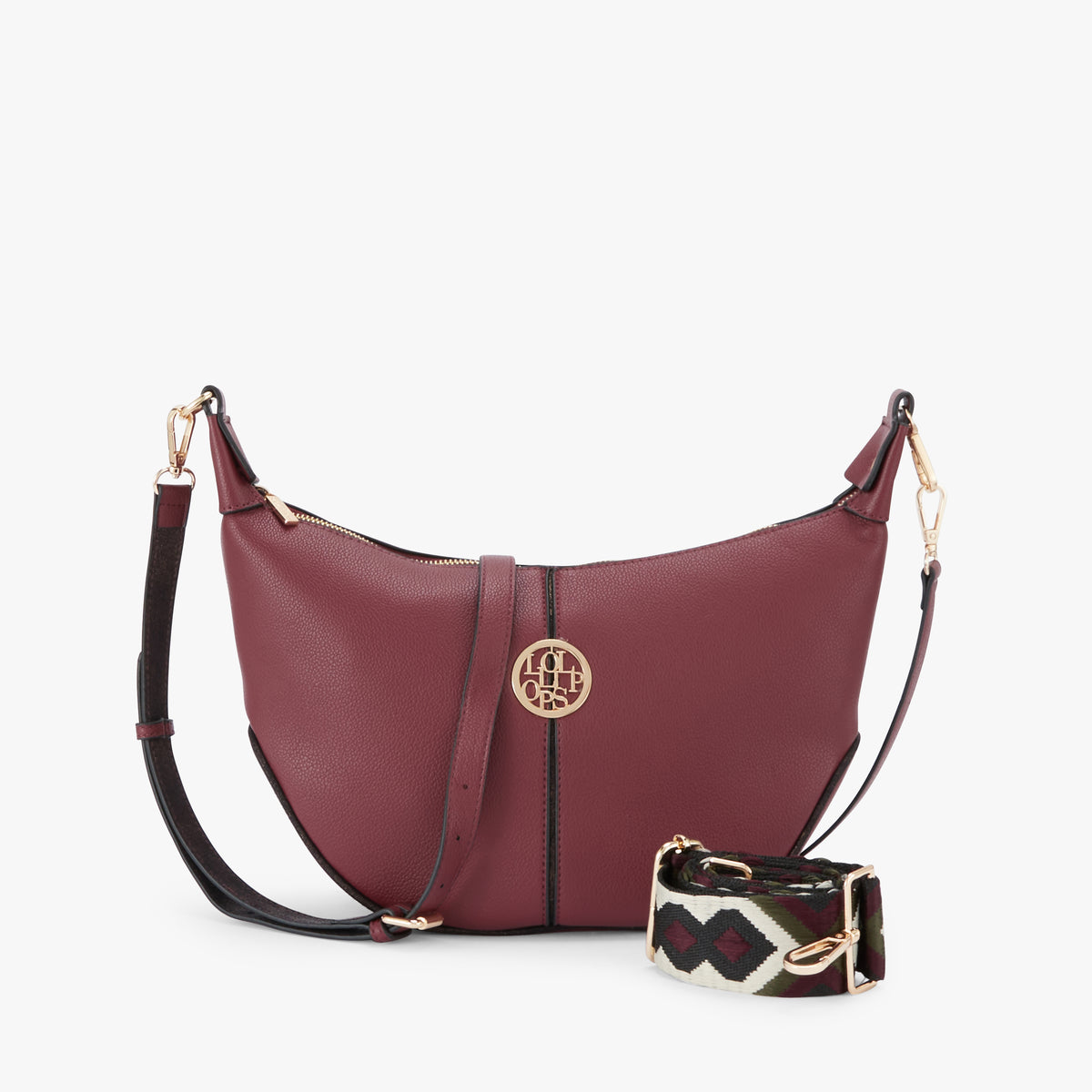 Sac hobo M bordeaux Osani
