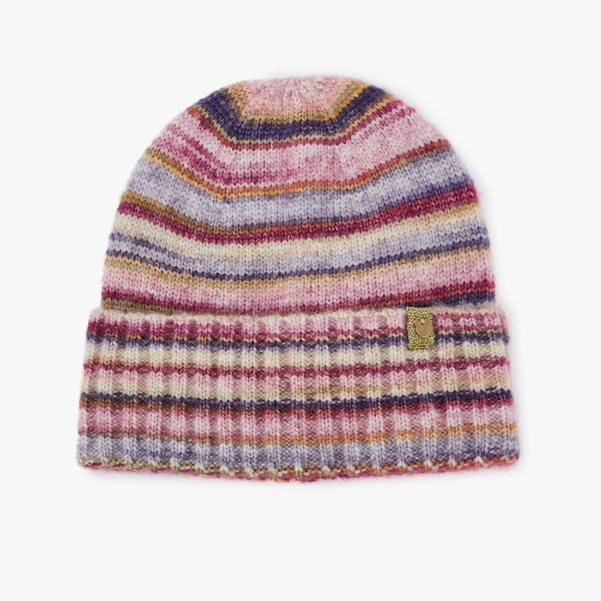 Bonnet à rayures multicolores Obrick