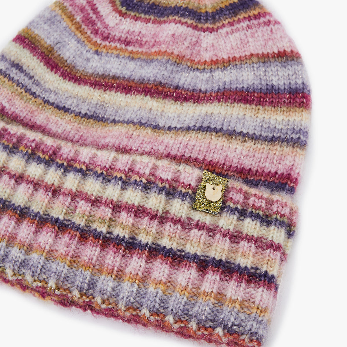 Bonnet à rayures multicolores Obrick