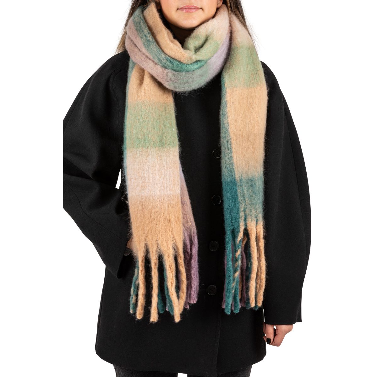 Echarpe rectangulaire multicolore Oedalie