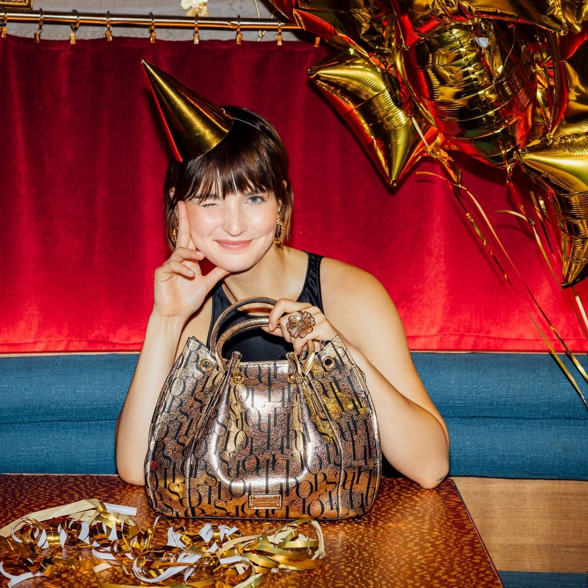 Sac Gemma shopper M doré Lollibirthday