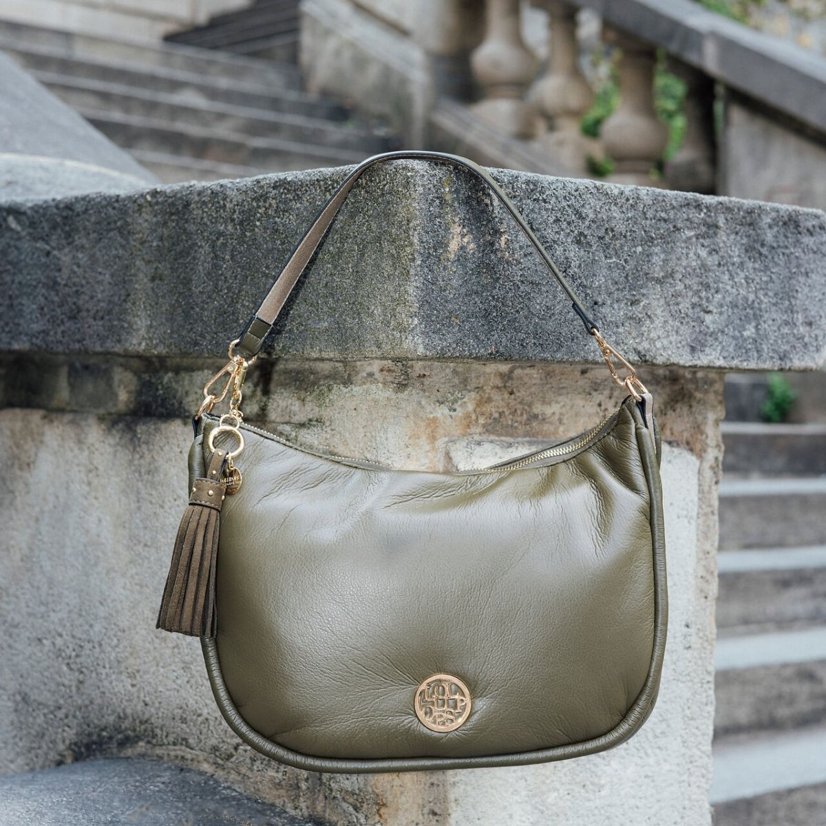 Sac hobo M kaki Olmi