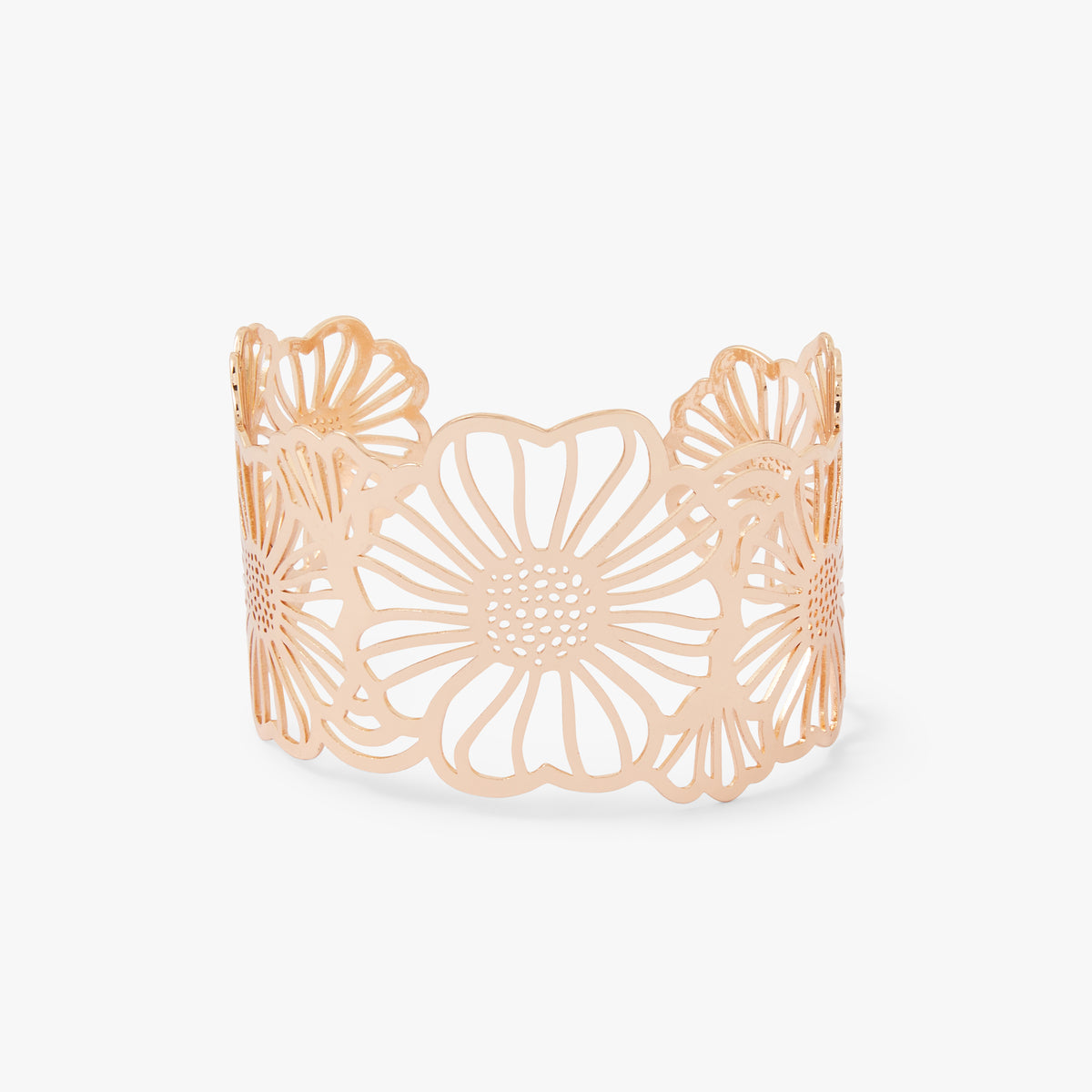 Bracelet manchette fleurs
