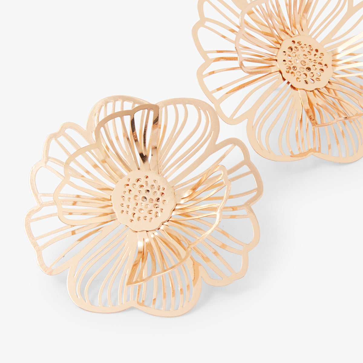 Boucles d'oreilles fleurs filigrane