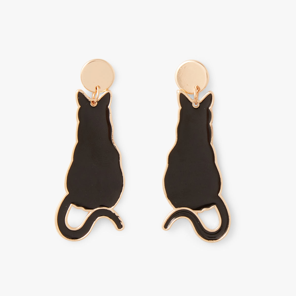 Boucles d'oreilles noir