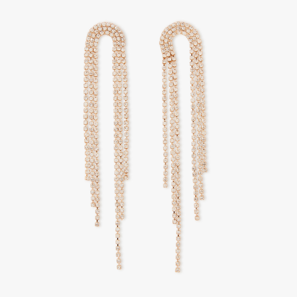 Boucles d'oreilles cascade strassées Collection Noël