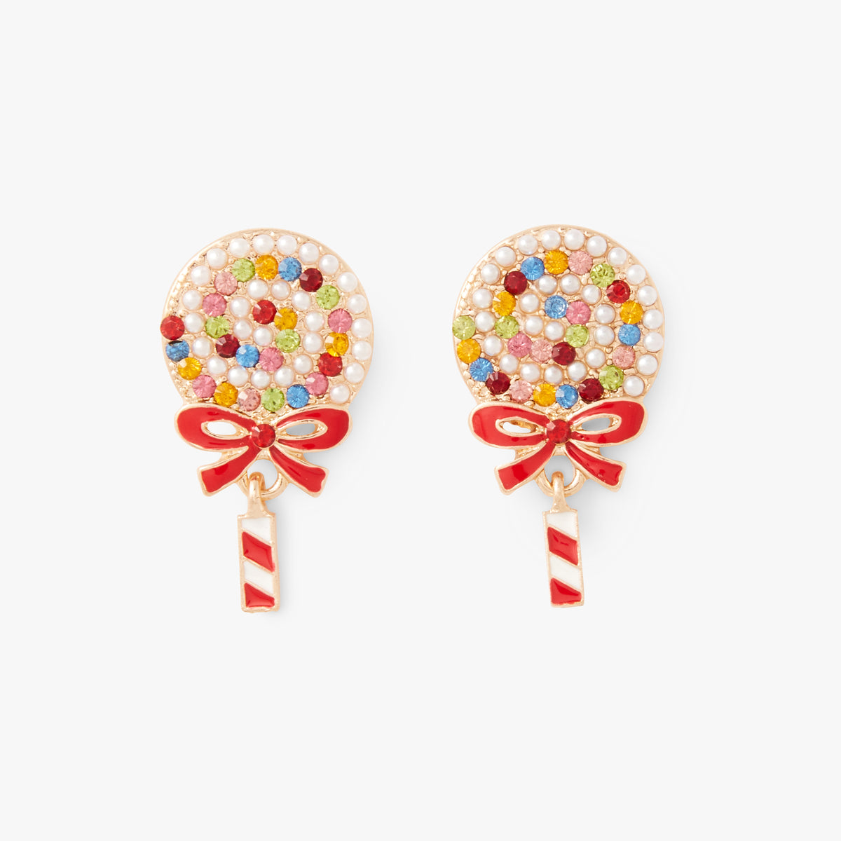 Boucles d'oreilles sucette de Noël