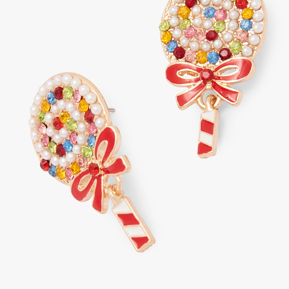 Boucles d'oreilles sucette de Noël