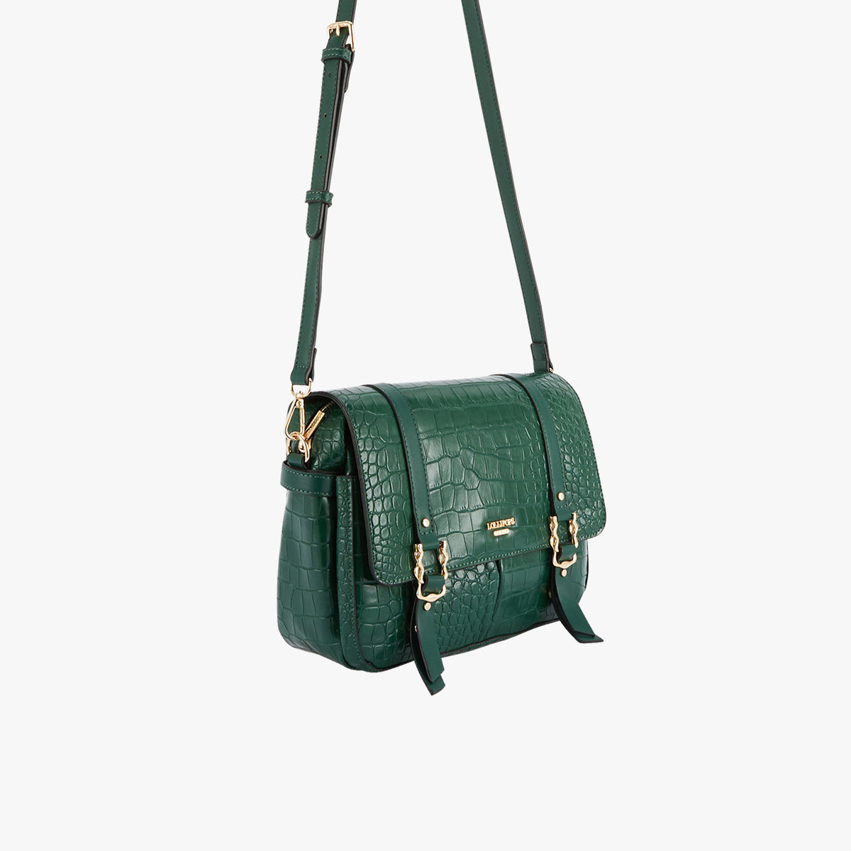 Grand sac porté épaule vert Olizy