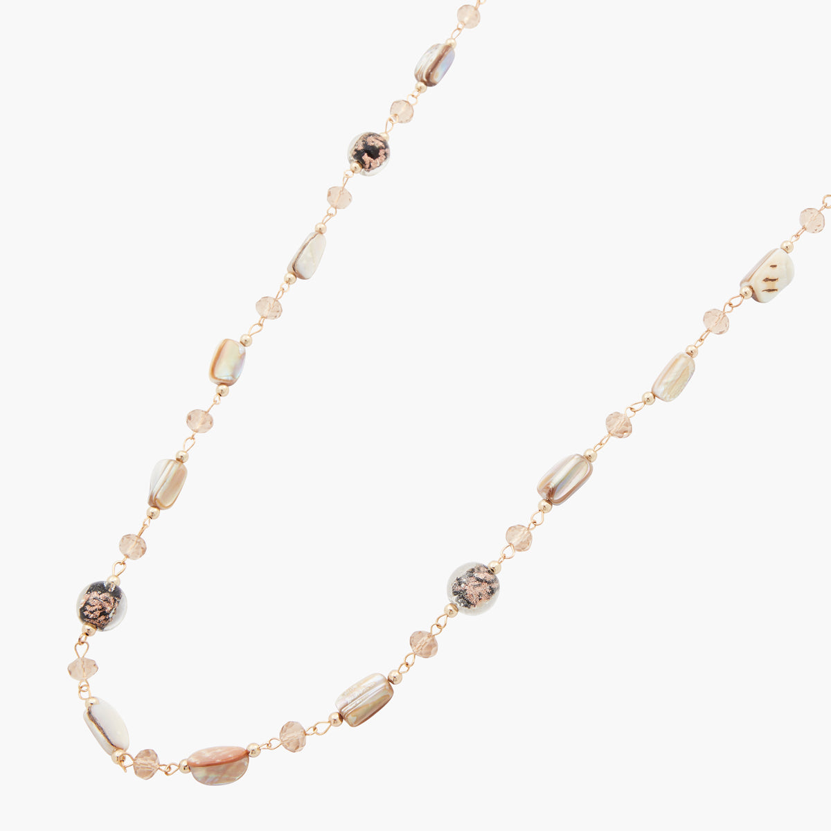 Sautoir avec perles fantaisie