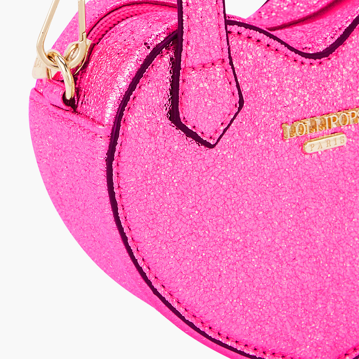 Petit sac porté épaule fuchsia Pasqua