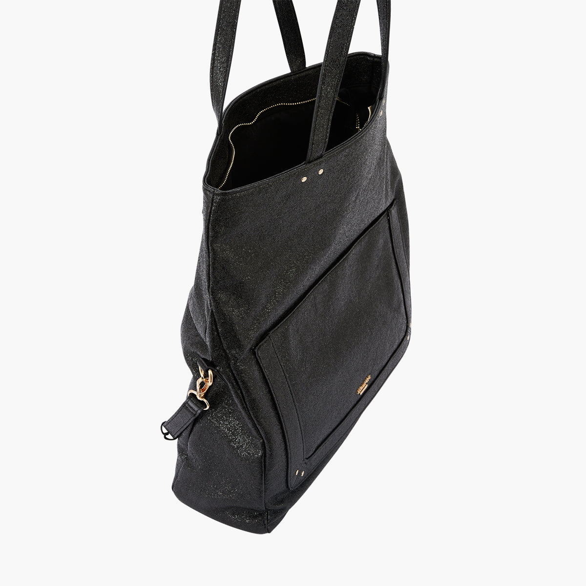 Grand sac shopper noir Pasqua