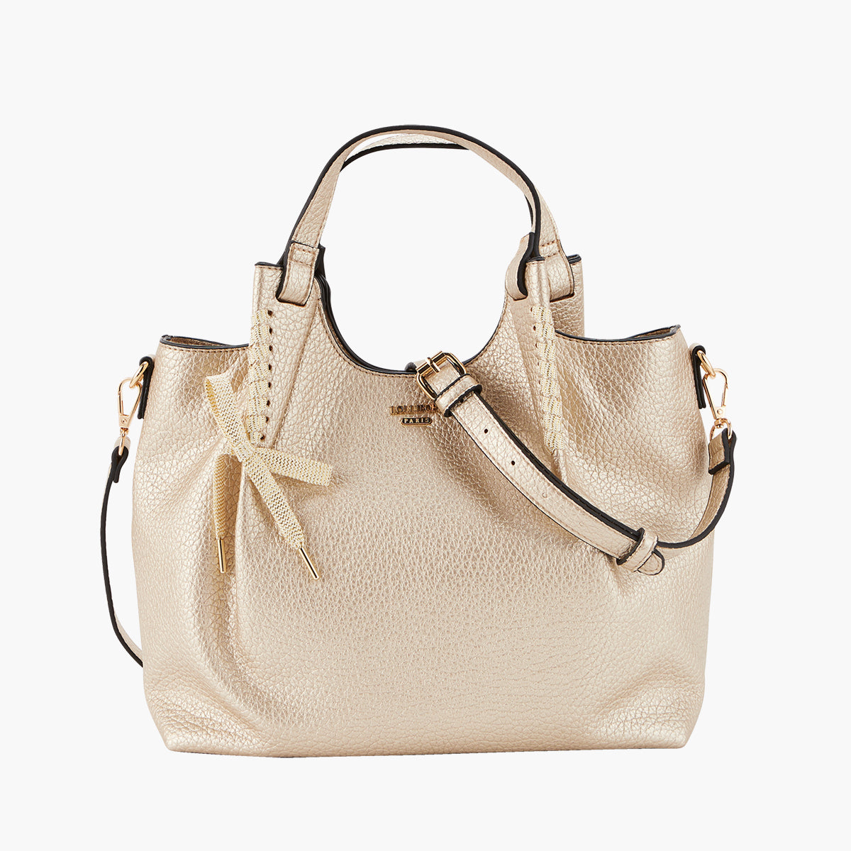 Sac shopper doré Pegguy