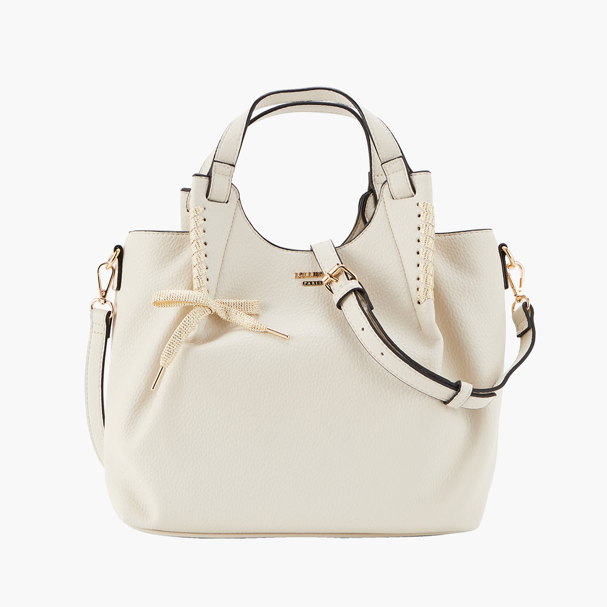 Sac shopper blanc Pegguy
