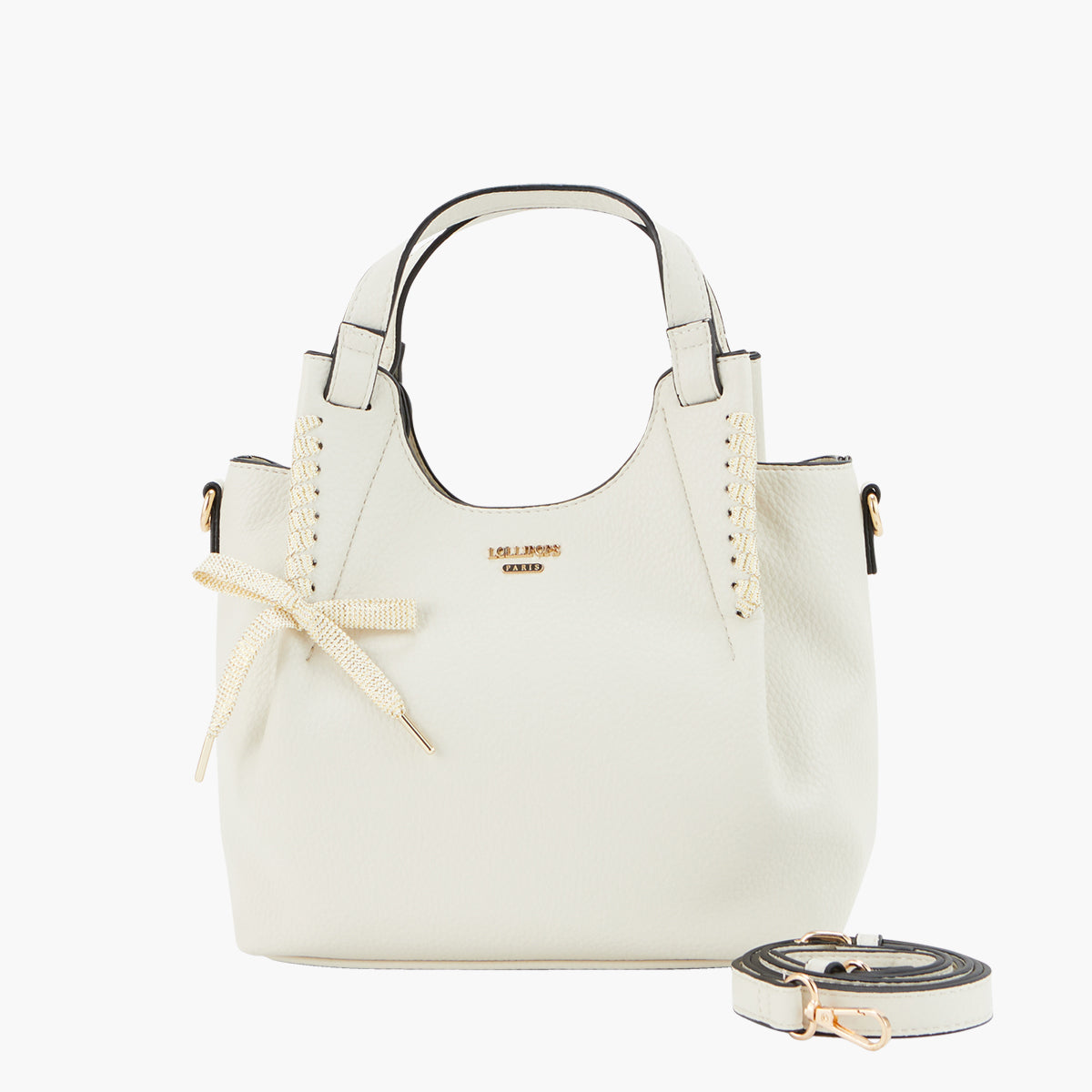 Petit sac shopper blanc Pegguy