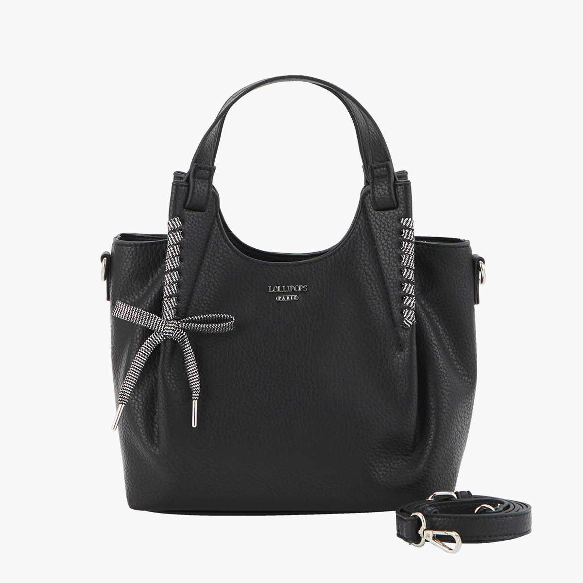 Petit sac shopper noir Pegguy