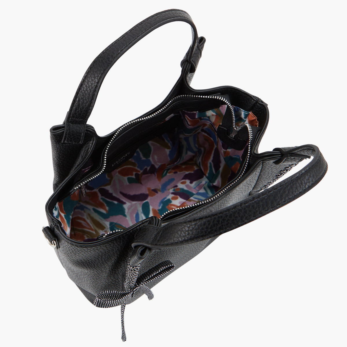 Petit sac shopper noir Pegguy