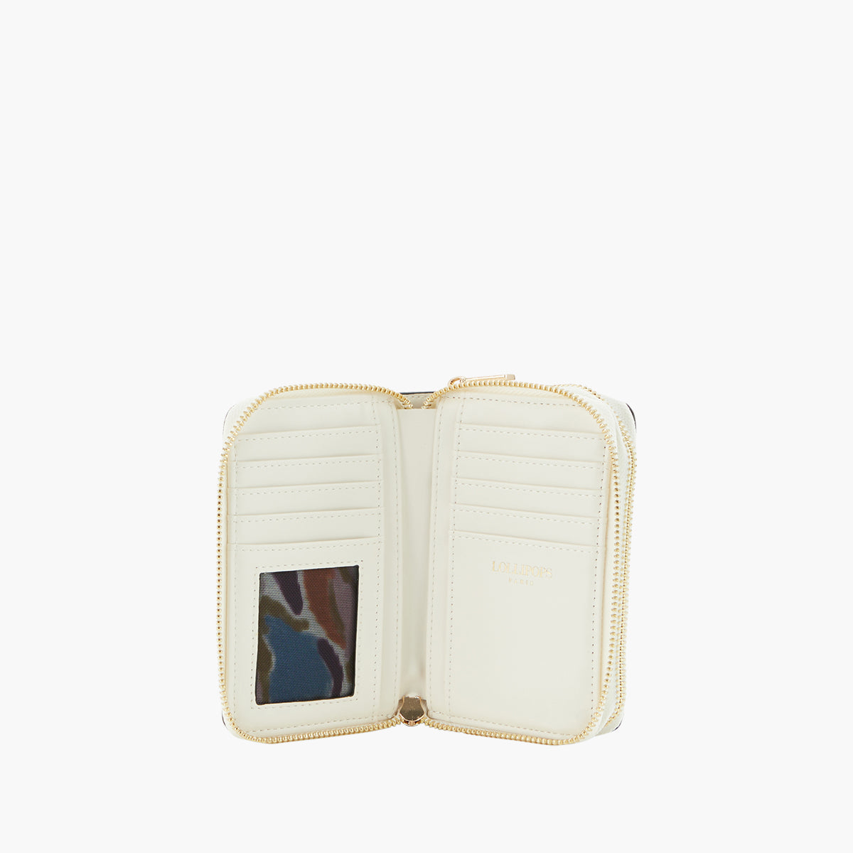 Portefeuille double blanc Pegguy