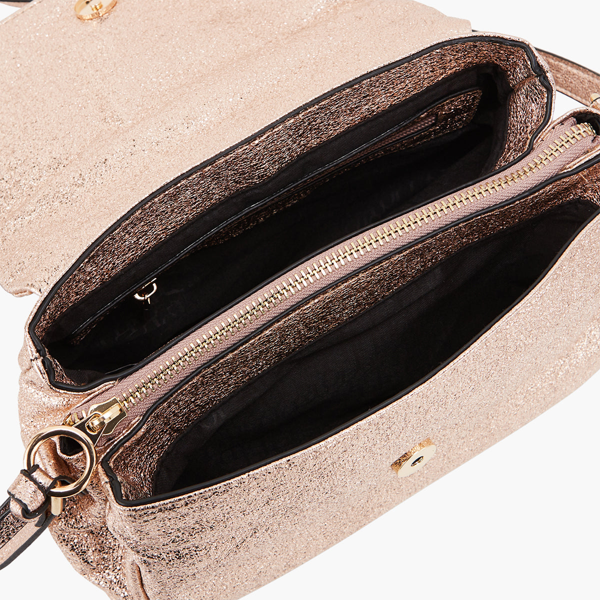 Sac porté épaule doré Pasqua