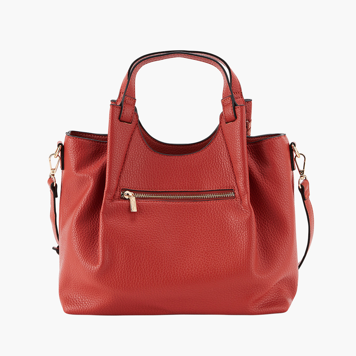 Sac shopper brique Pegguy