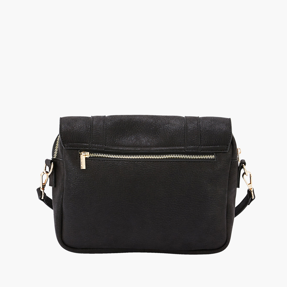 Grand sac porté épaule noir Paz