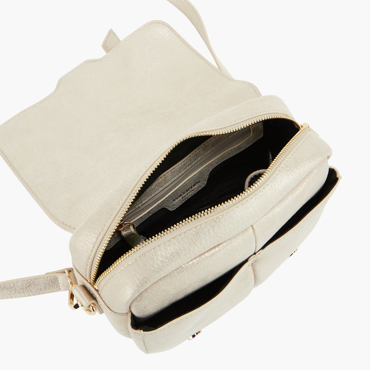 Sac porté épaule beige Paz