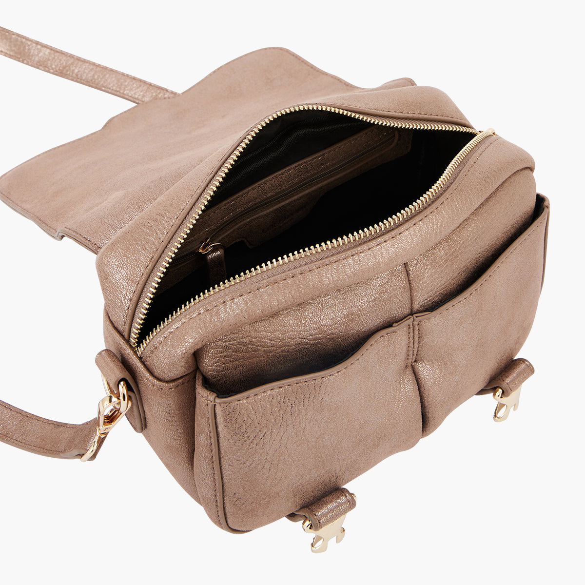 Sac porté épaule taupe Paz