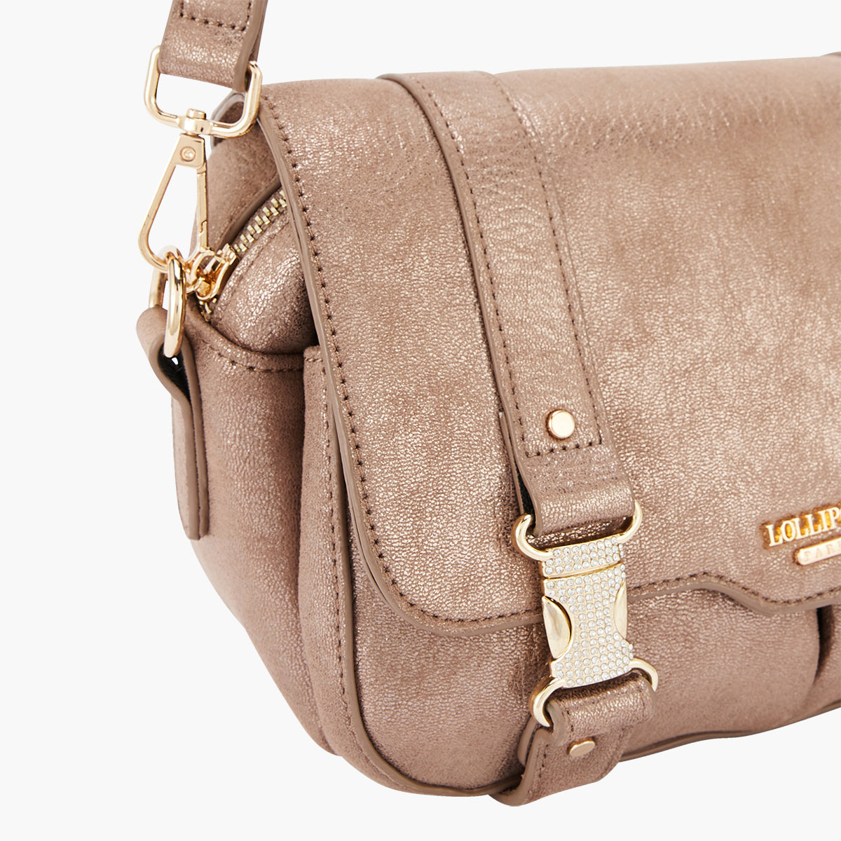 Sac porté épaule taupe Paz