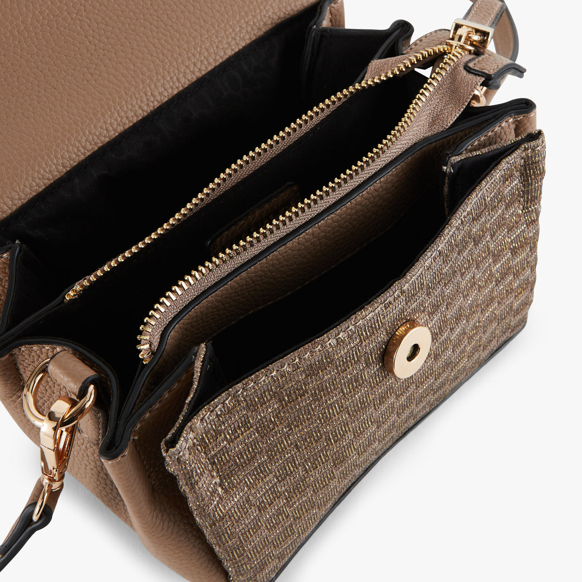 Petit sac porté épaule taupe Phary