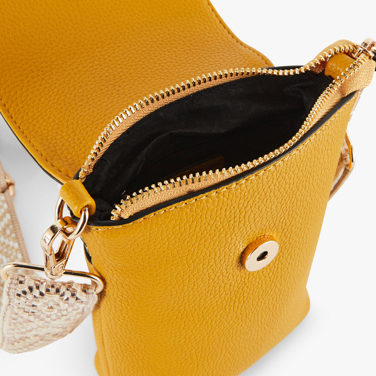 Pochette de téléphone jaune Pema