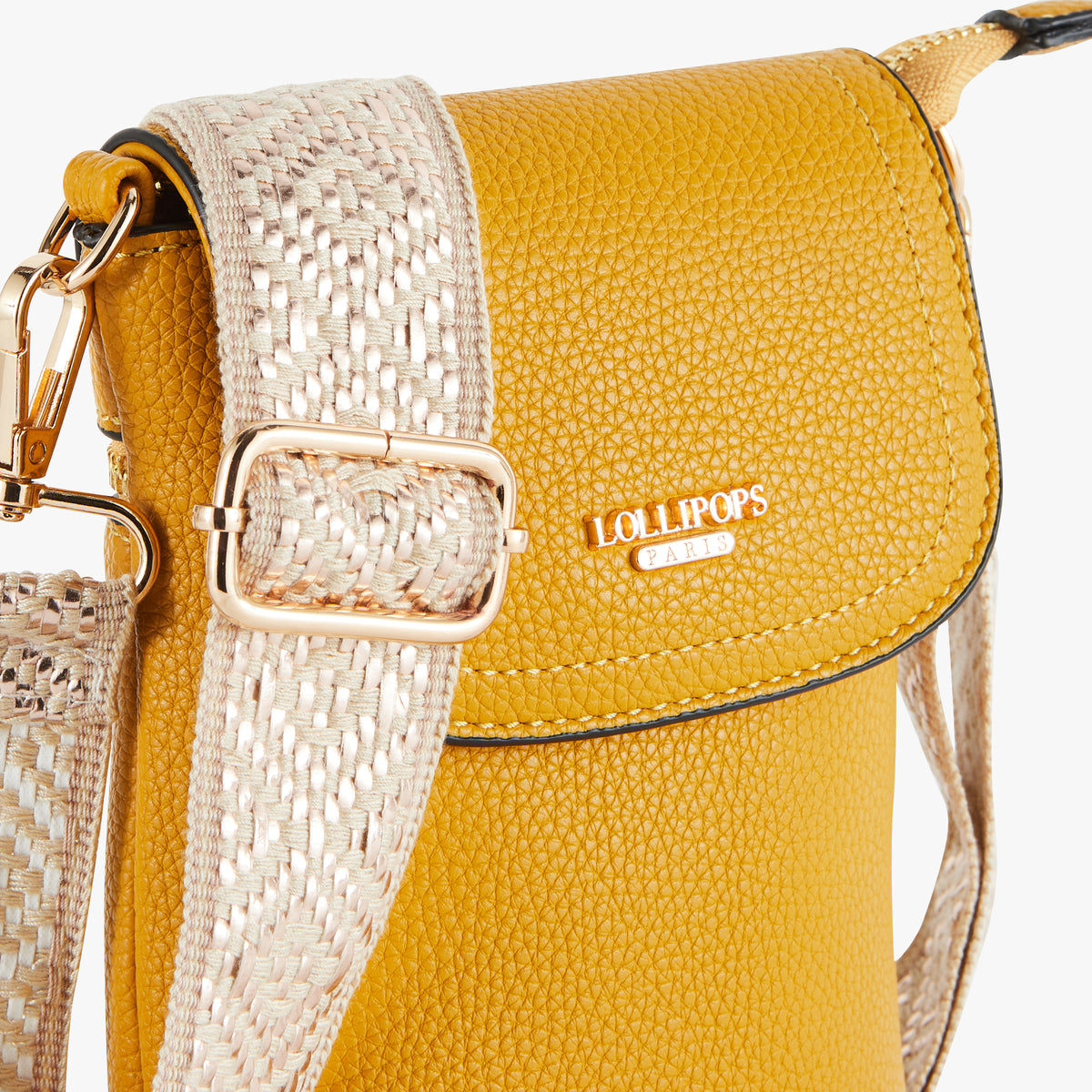 Pochette de téléphone jaune Pema