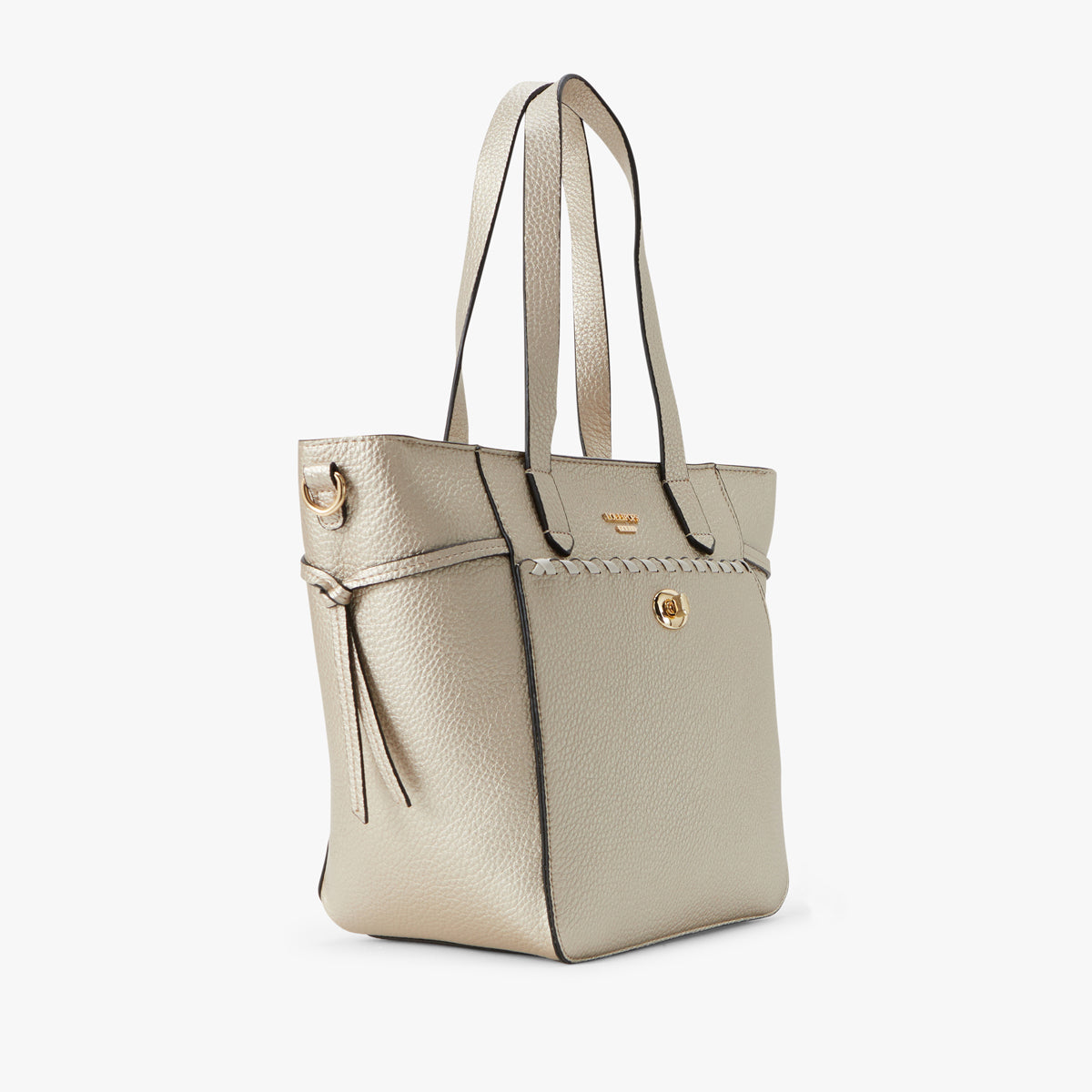 Grand sac shopper dore Pivoine