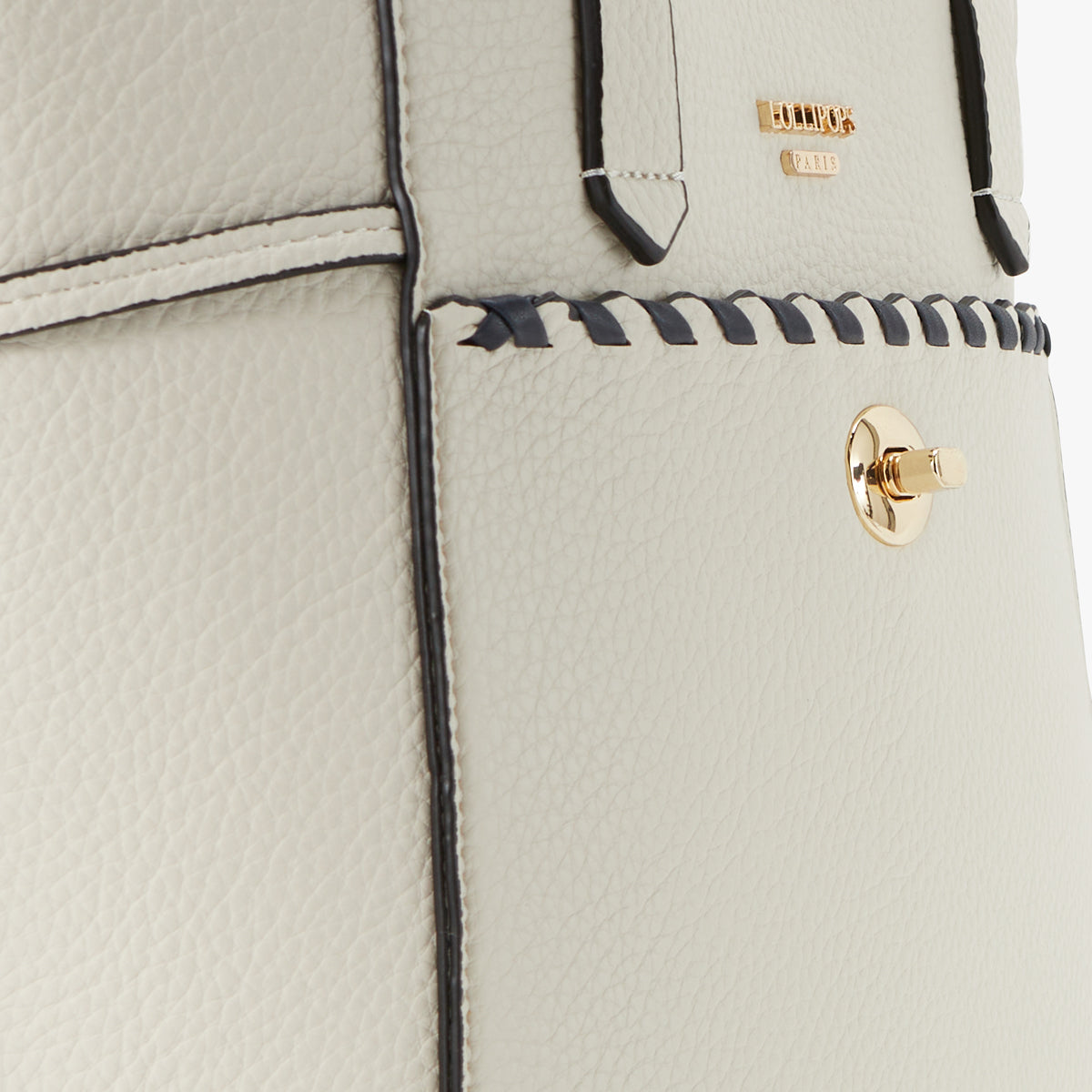 Grand sac shopper blanc Pivoine