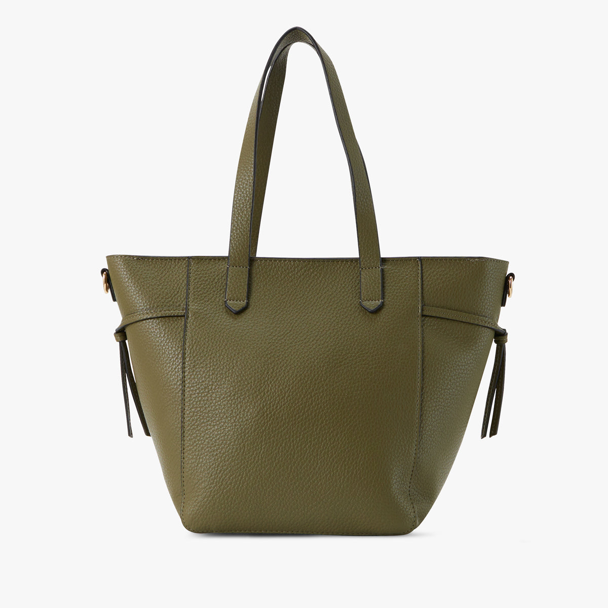 Grand sac shopper kaki Pivoine